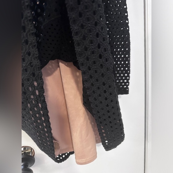 BCBG Max Azria Women’s Black Mesh Long Sleeve Dress, Size XS - Fit and Flare - Picture 5 of 8